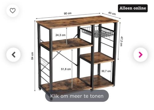 Open kast