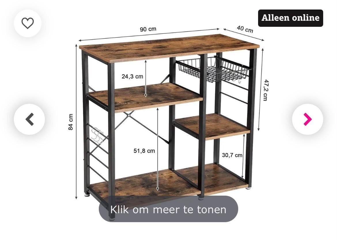 Open kast