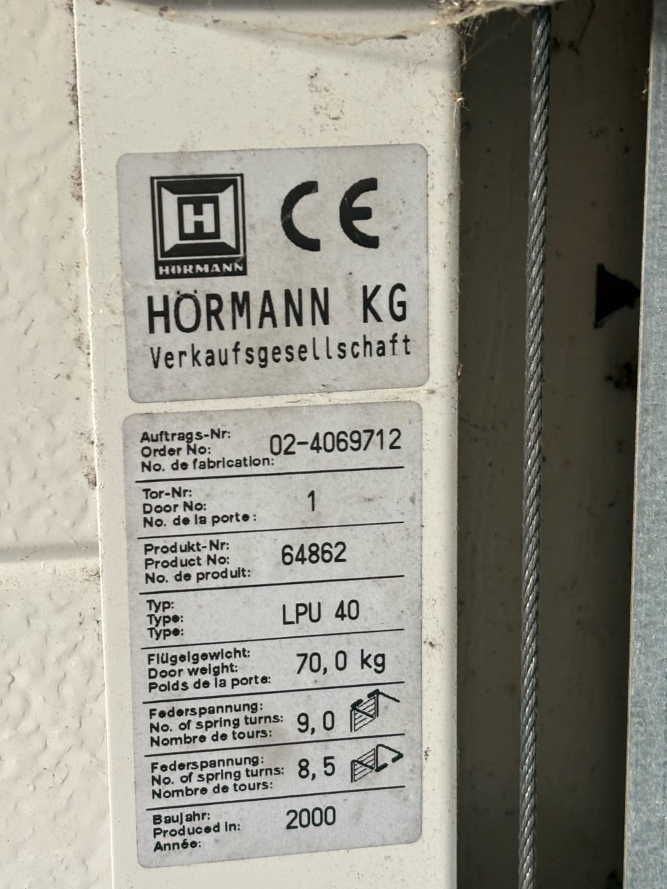 Garagedeur Hormann
