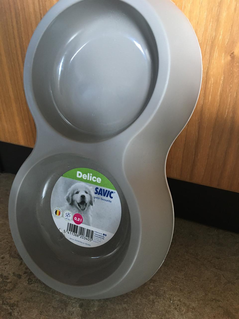 NIEUWE SAVIC Dubbele Bakjes Voer/Water!!