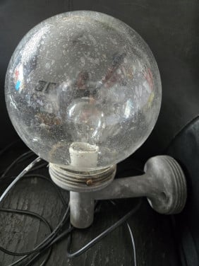 Buitenlamp Glazen bol 20cm doorsnee