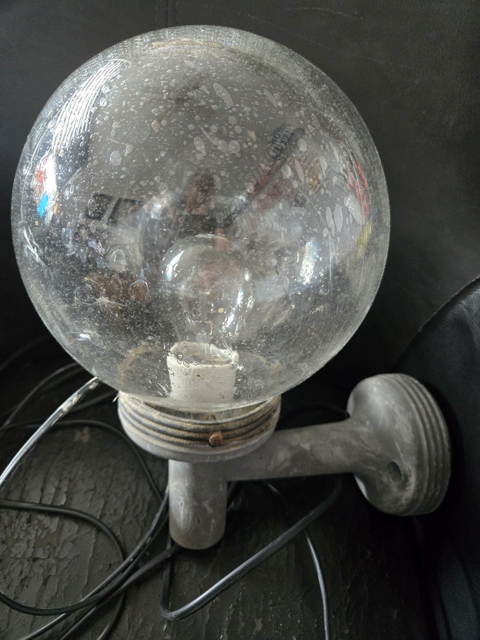 Buitenlamp Glazen bol 20cm doorsnee