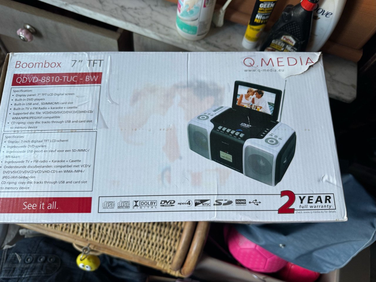 Radio cd met dvd draagbaar nieuw