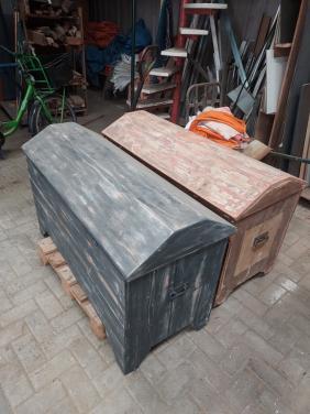 Houten deken kisten