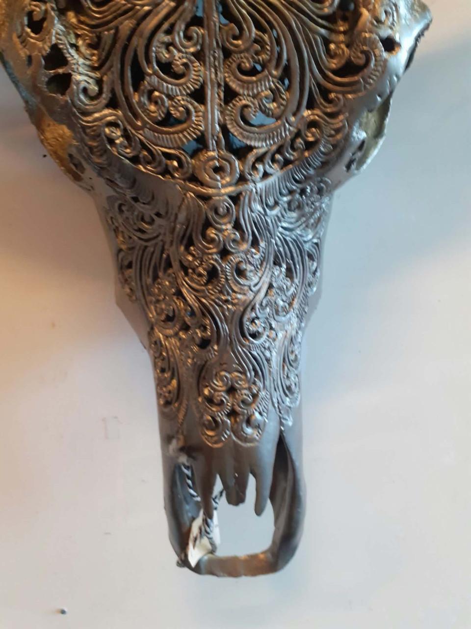 Buffelschedels  hout en 3 d print
