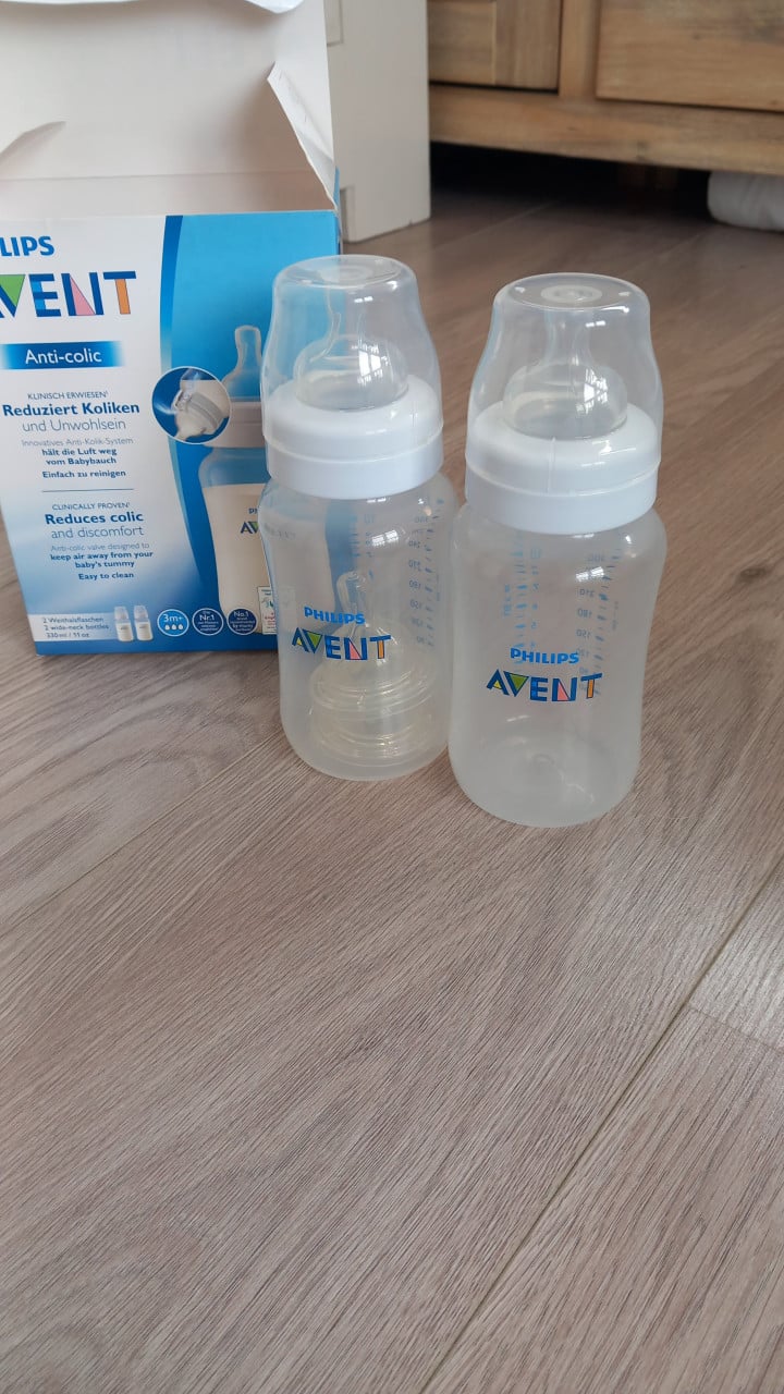 Philips avent flessen warmer + avent flessen + poeder molen