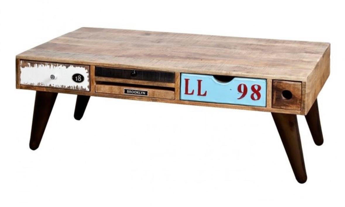 Mooie en stoere mangohouten salontafel