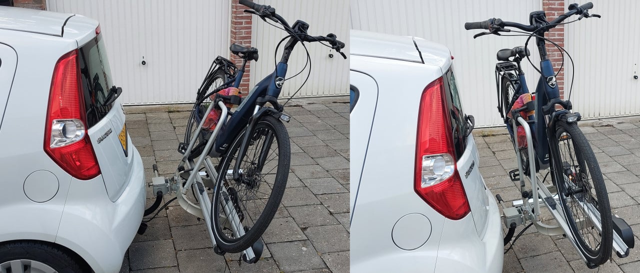 Travel&Co fietsendrager met oprijgoot