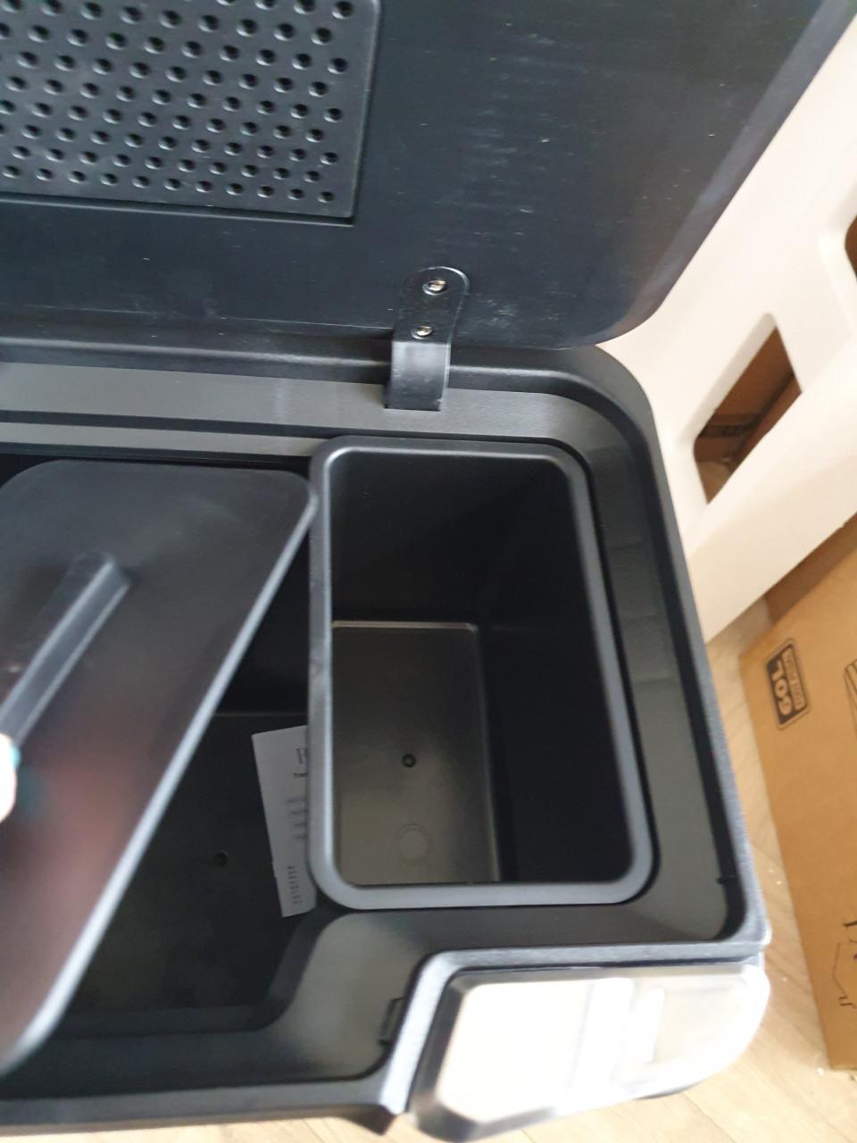 Bayt Prullenbak 60L – 2 Compartimenten – 27L + 33L – RVS Zilver – Touch Bin