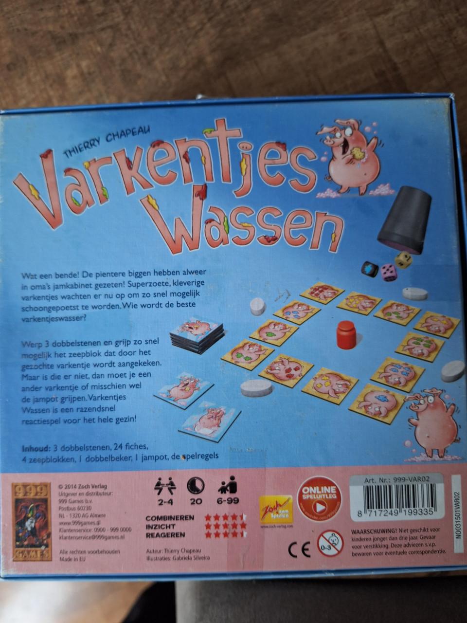 Spelletje  varkentje wassen