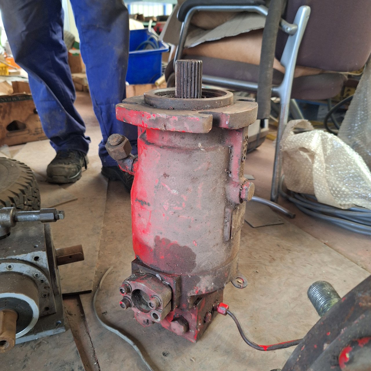 Eindaandrijving Claas , steekas, rijmotor