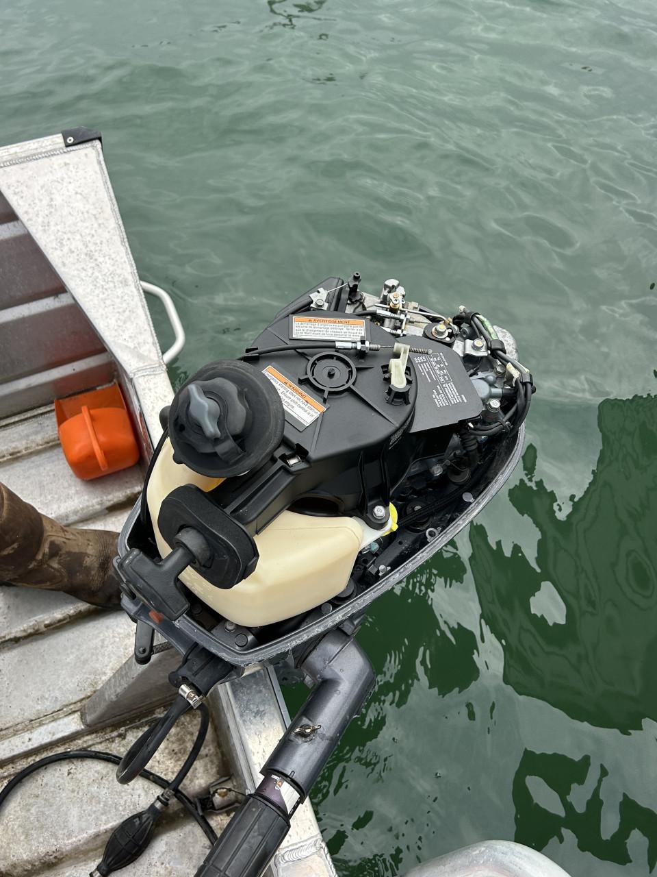 Aluminium boot Yamaha 5pk viertaktmotor