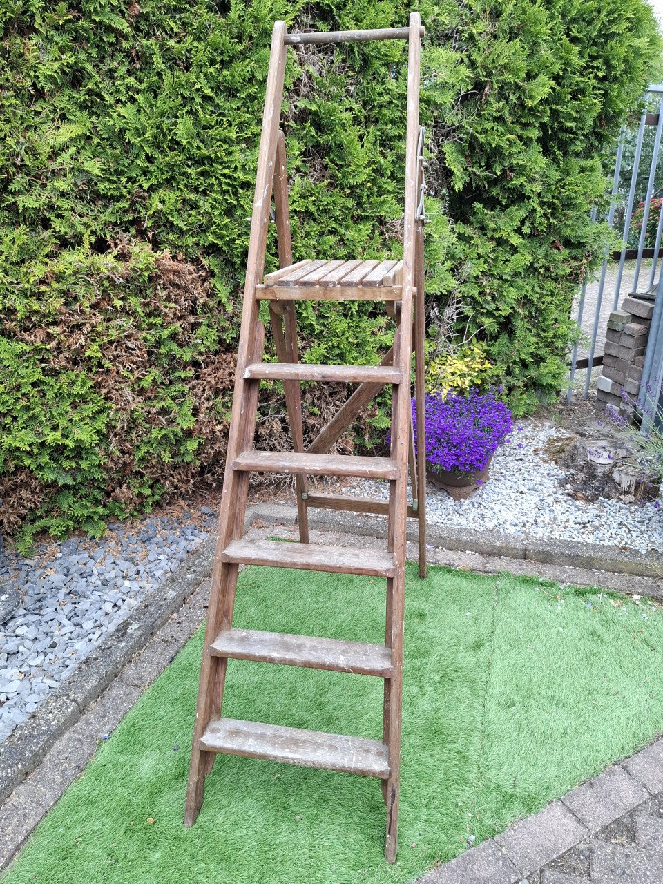 Brocante houten trap