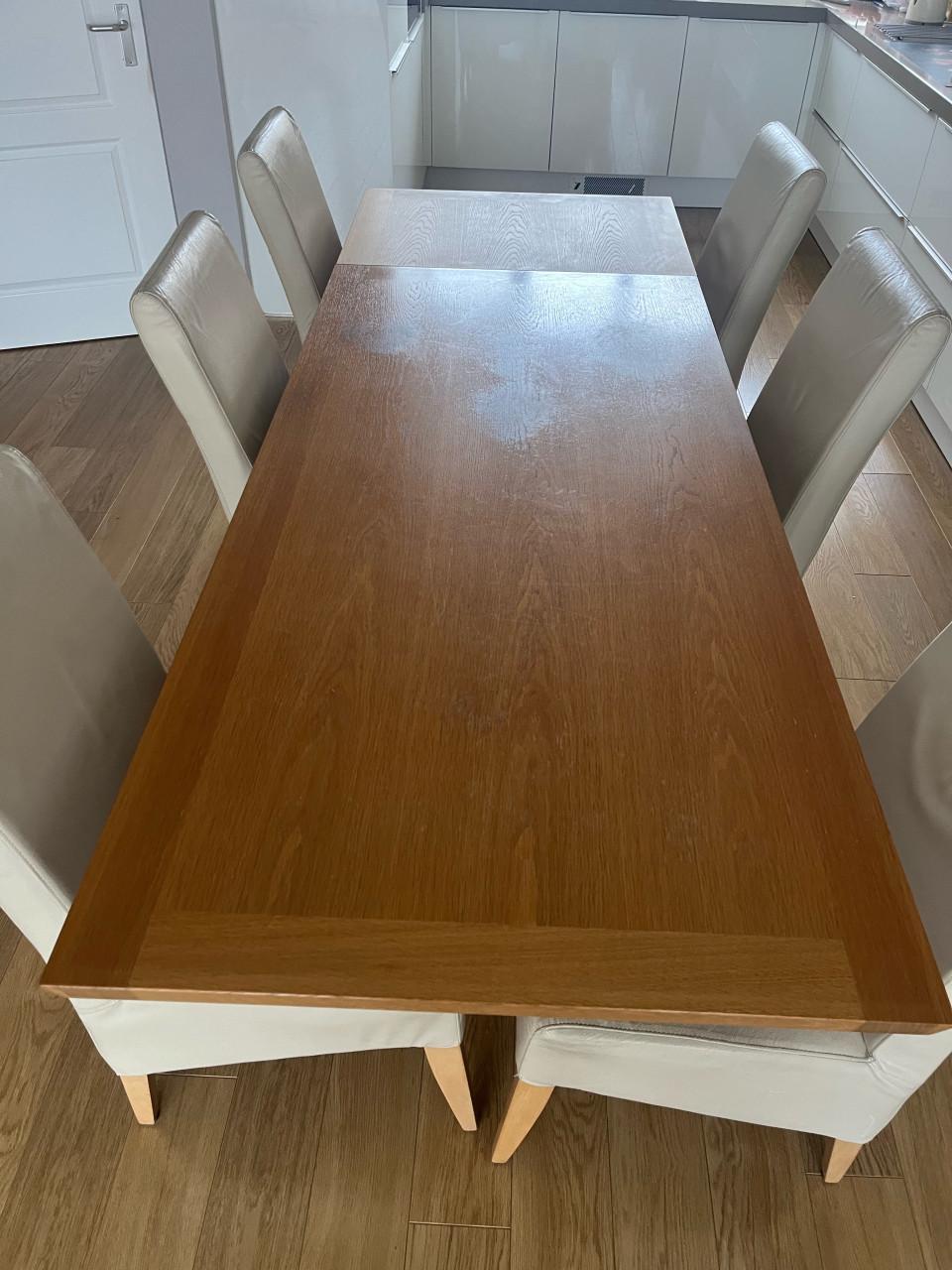 Licht eiken eethoek (uitschuifbaar)