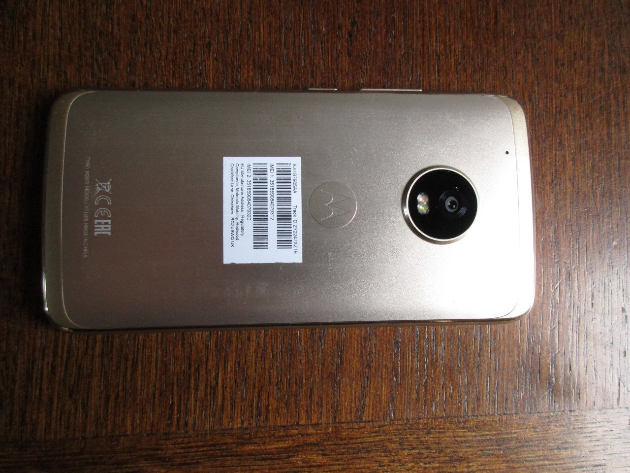 Motorola Moto g5 plus goud