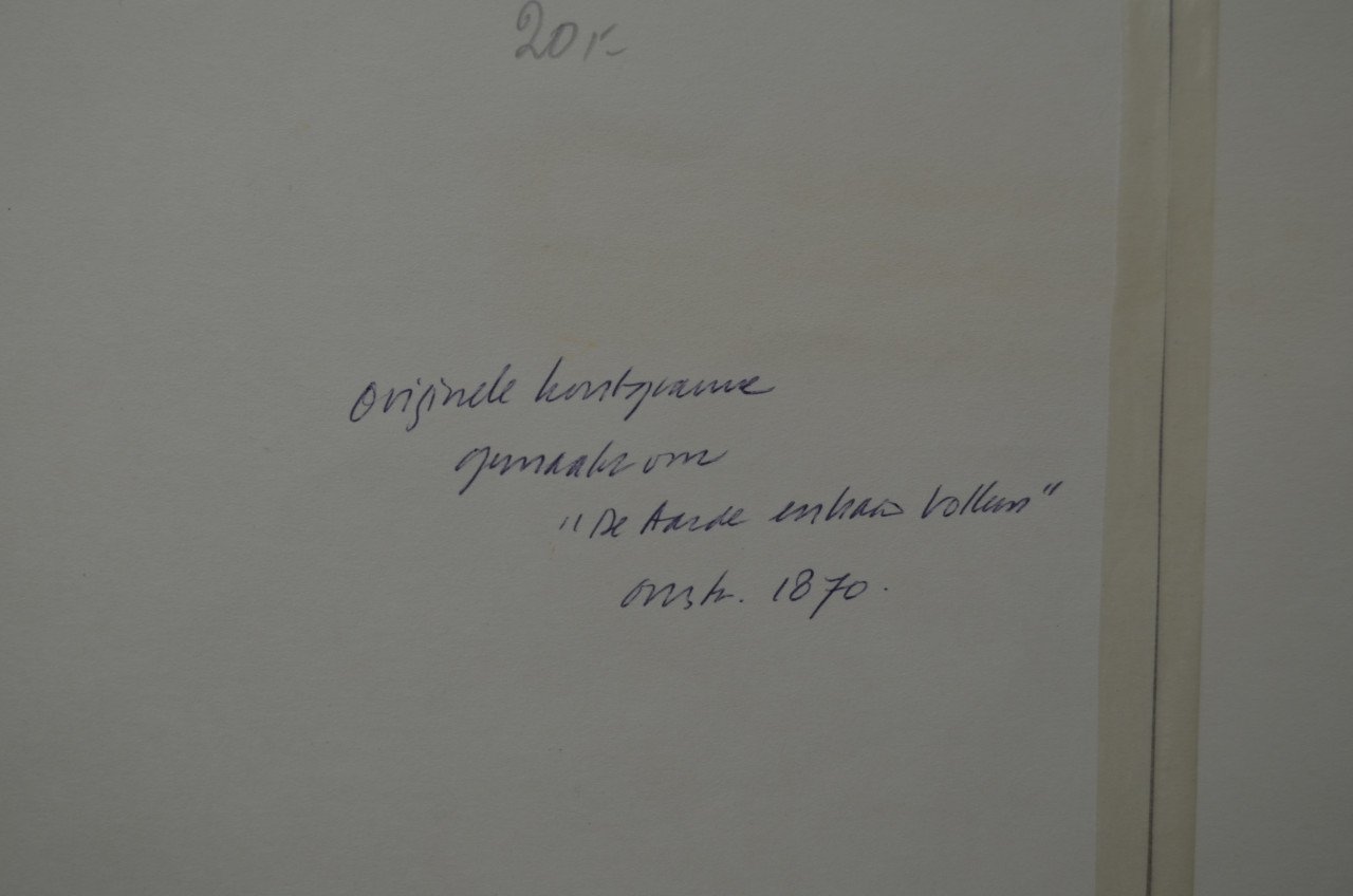Kleine ets getiteld 'de Klapbank' Laplante ca. 1870