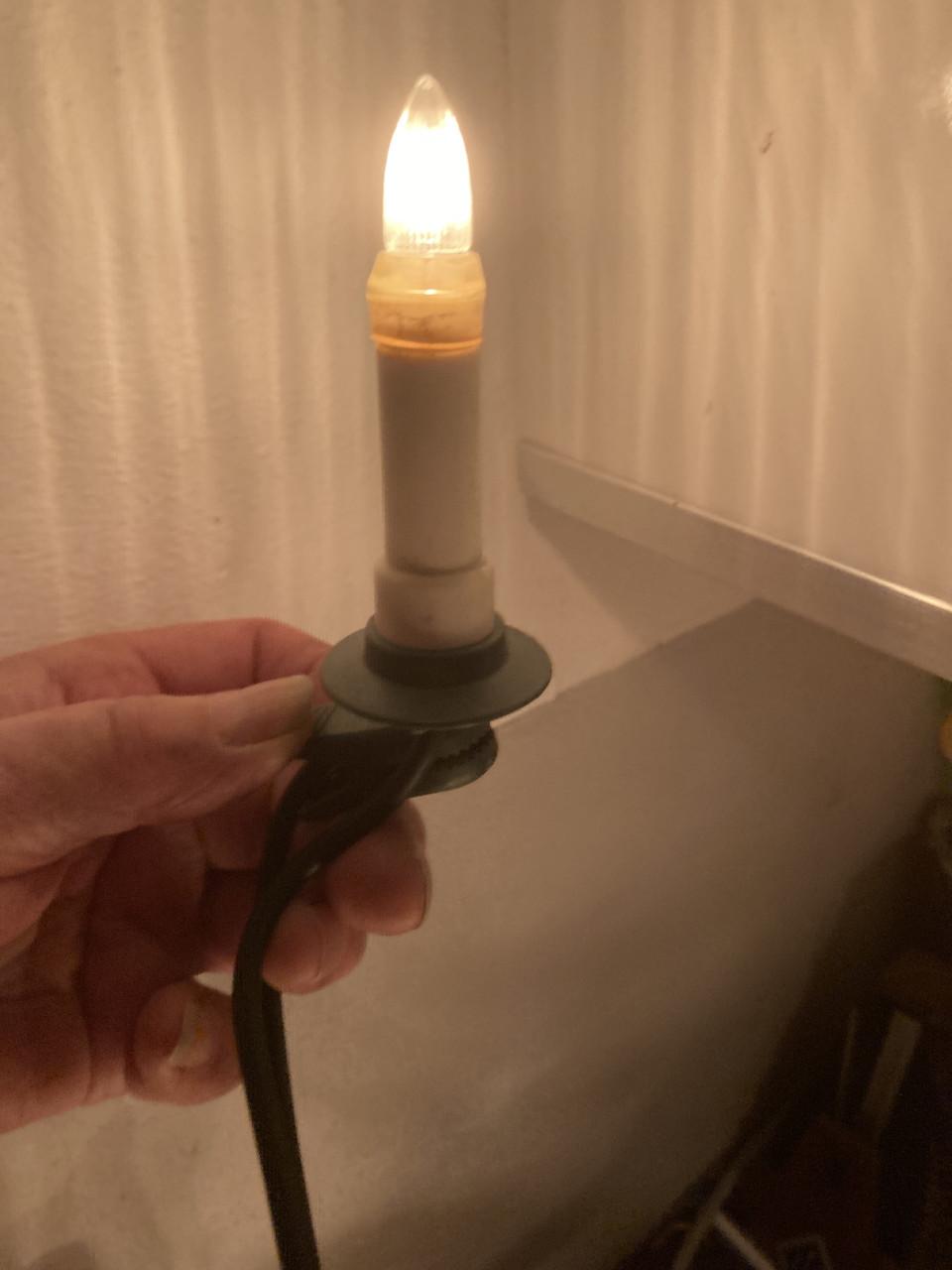 2x Antieke 16 kaars kerstboom verlichting