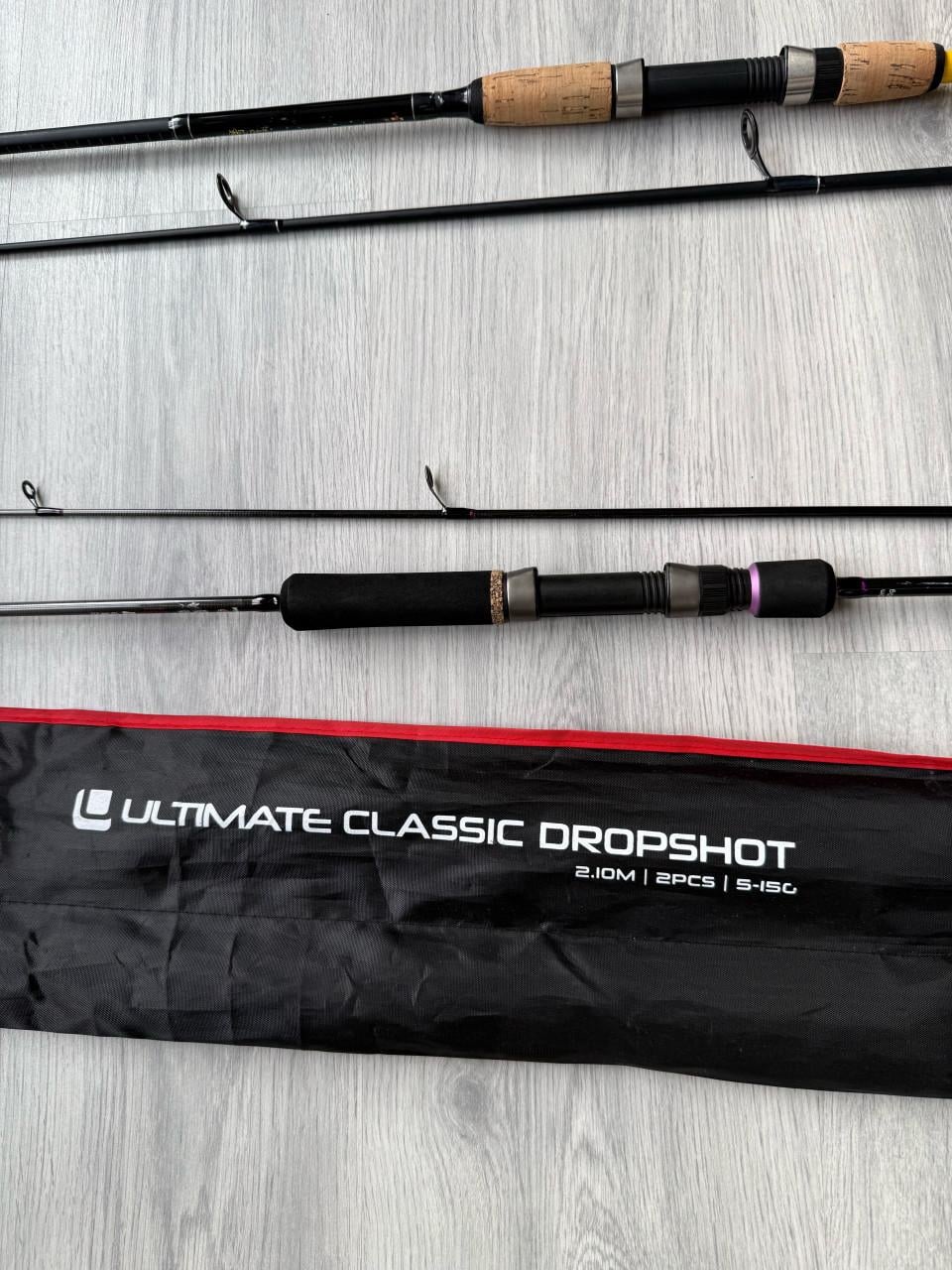 Complete vissers set : 6 hengels , 11 Molens & toebehoren