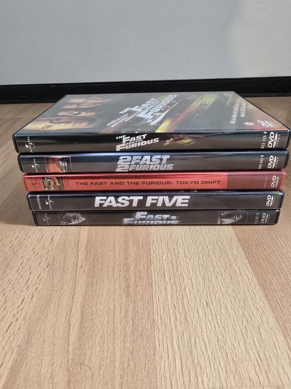 5 Dvd's uit de Fast & Furious Reeks