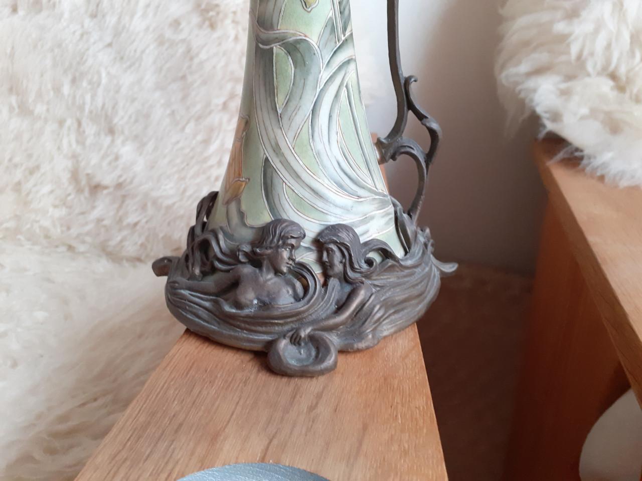 Originele antieke Jugendstil vaas/kan