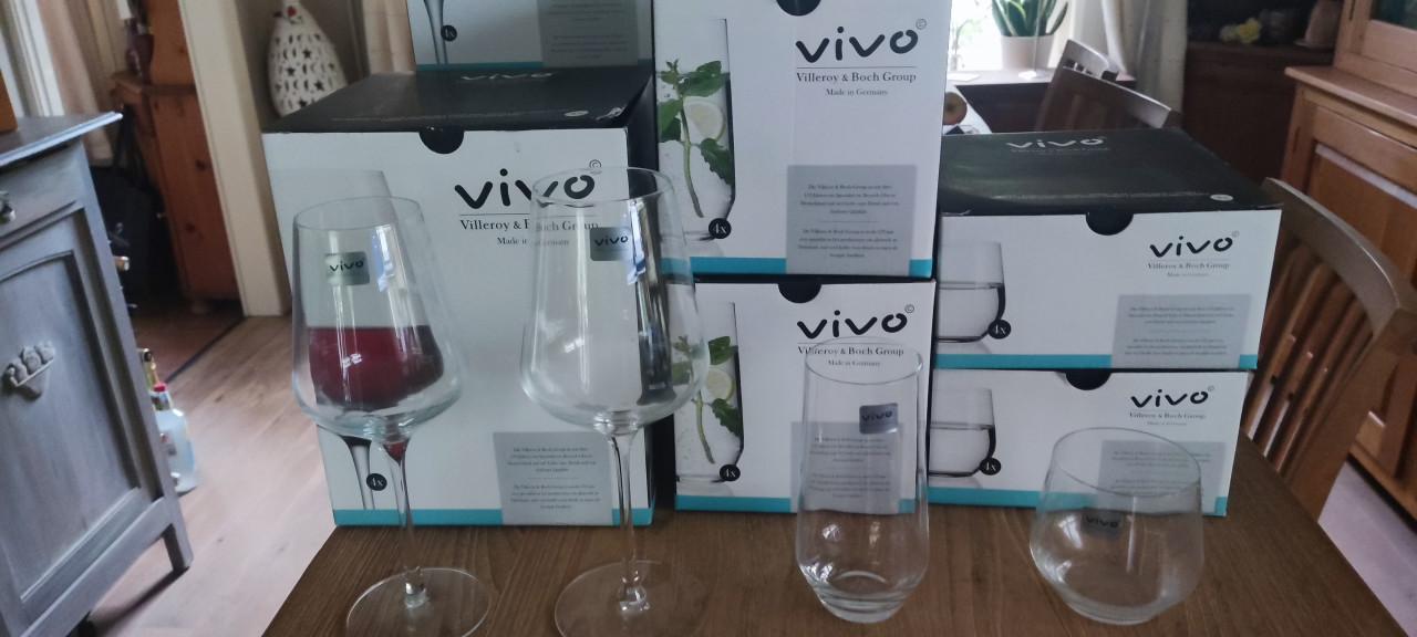 Villeroy & Boch Group Vivo - Voice Basic, glas-set (rood/wit/water/l.drink)