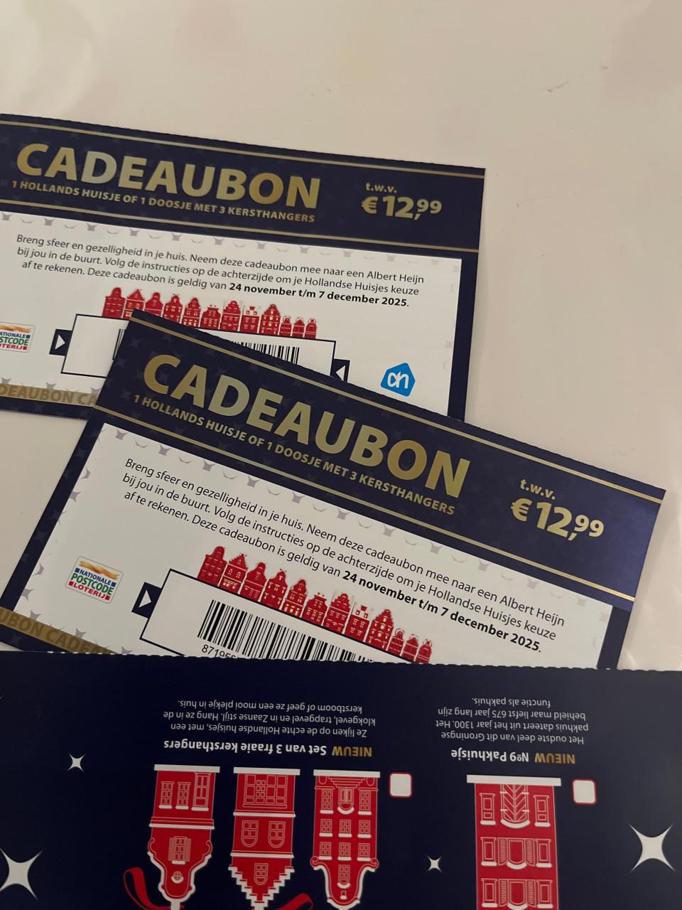 2x cadeaubon hollands huisje postcodeloterij