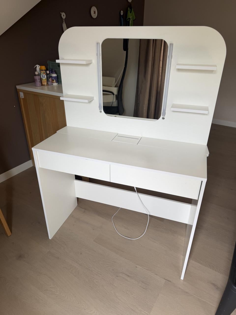 Kaptafel / make-up tafel met LED verlichting