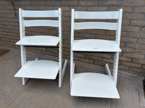 Stokke Tripp Trapp stoelen 2 stuks nog in goede staat
