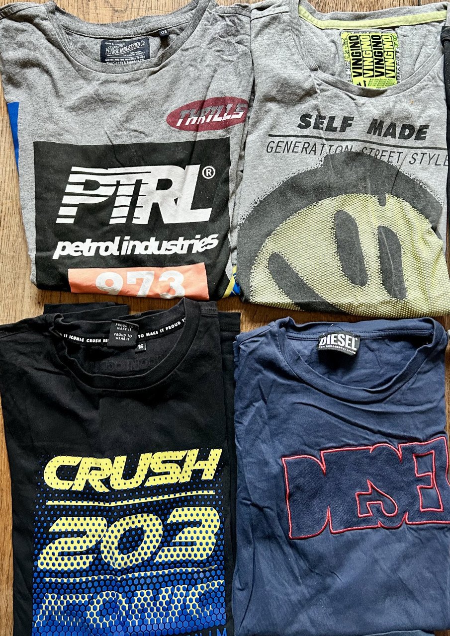 12 T-shirts Vingino/Retour/Diesel/Levi’s/Petrol