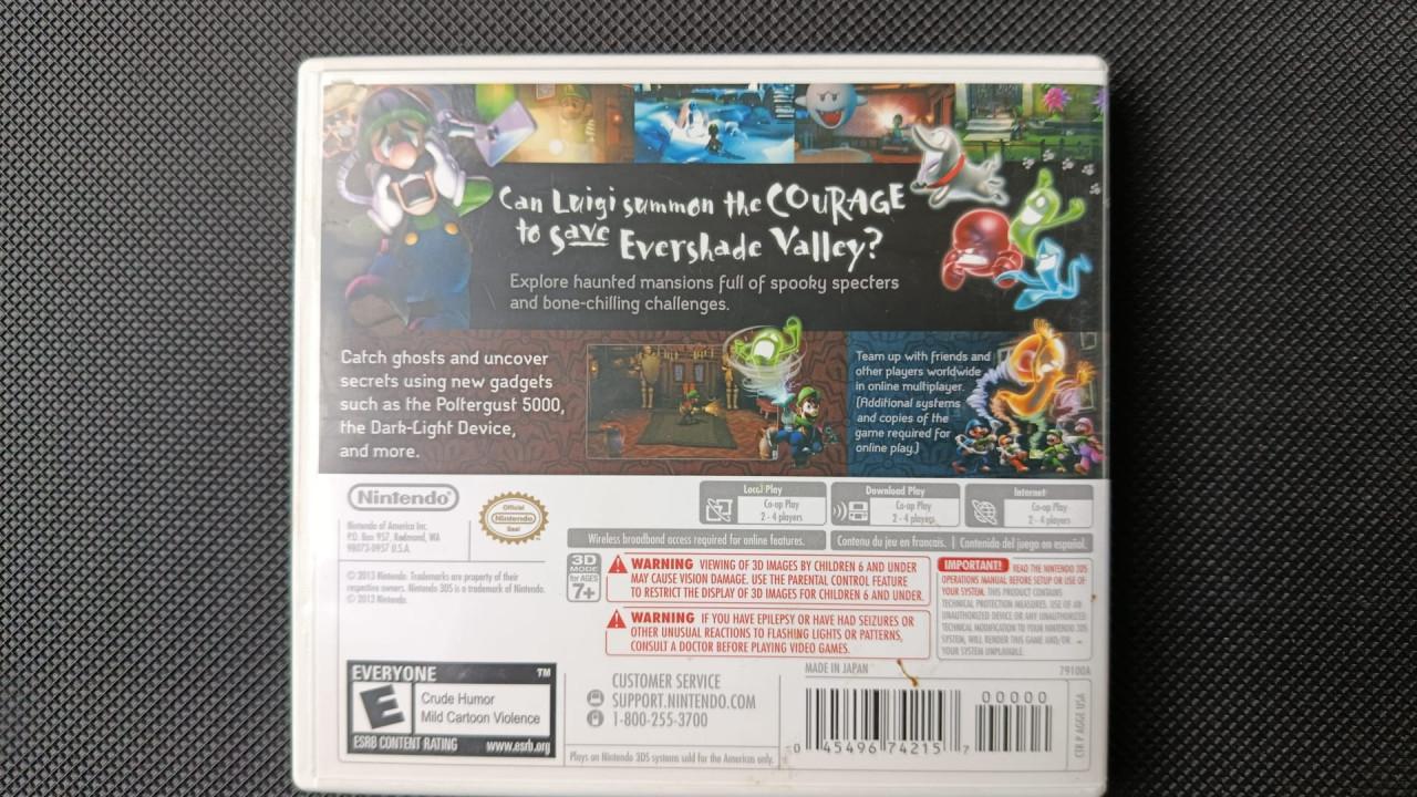 Nintendo 3DS Luigi's Mansion Dark Moon