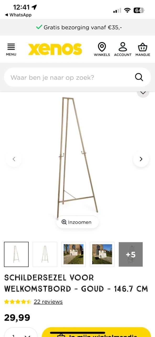 Prachtige decoratieve schildersezel