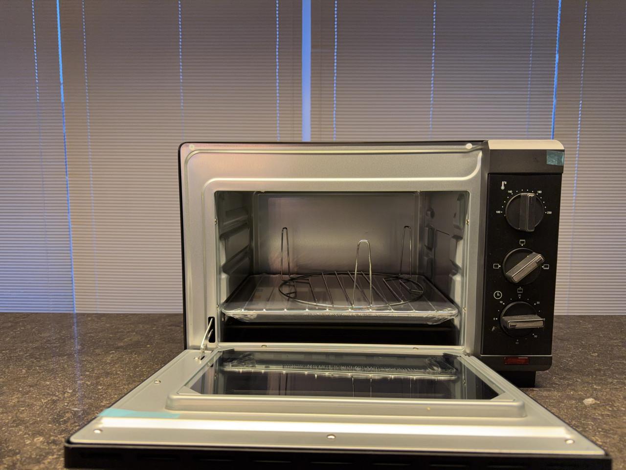 Proline zwarte mini-oven PMO19 nieuw