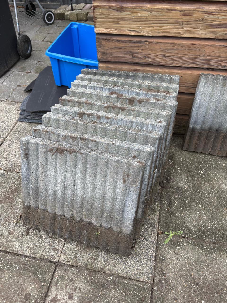 Betonnen borderrand / tuinborder / kantopsluiting