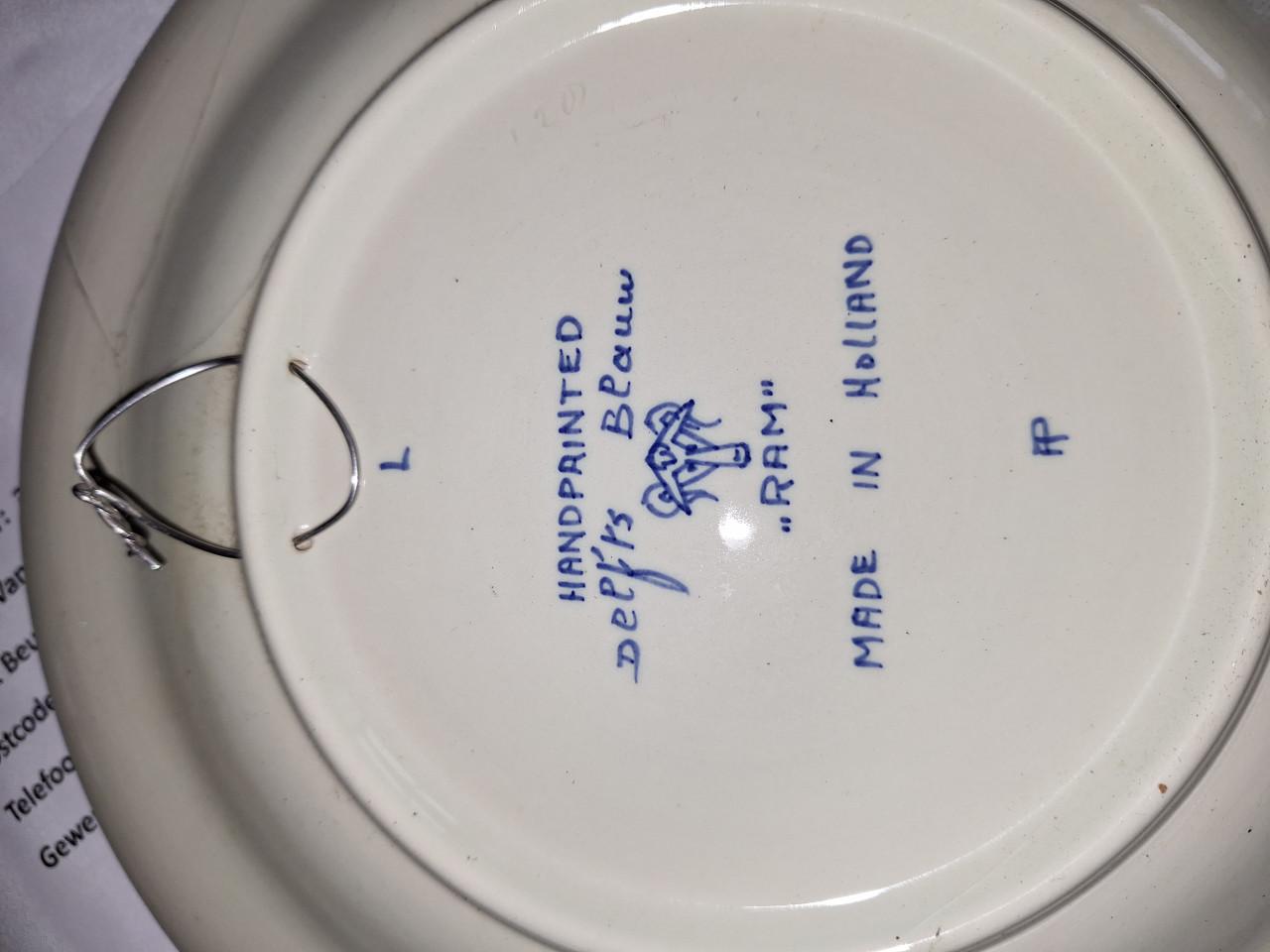 4 delfs blauwe borden