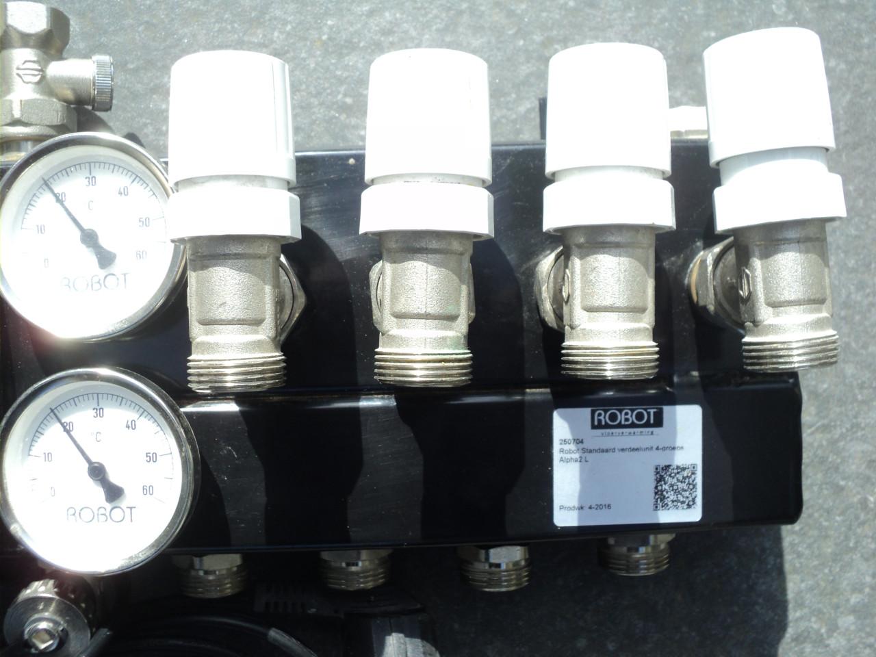 Perfecte 4 groep verdeler vloerverwarming ENERGI ZUINIG