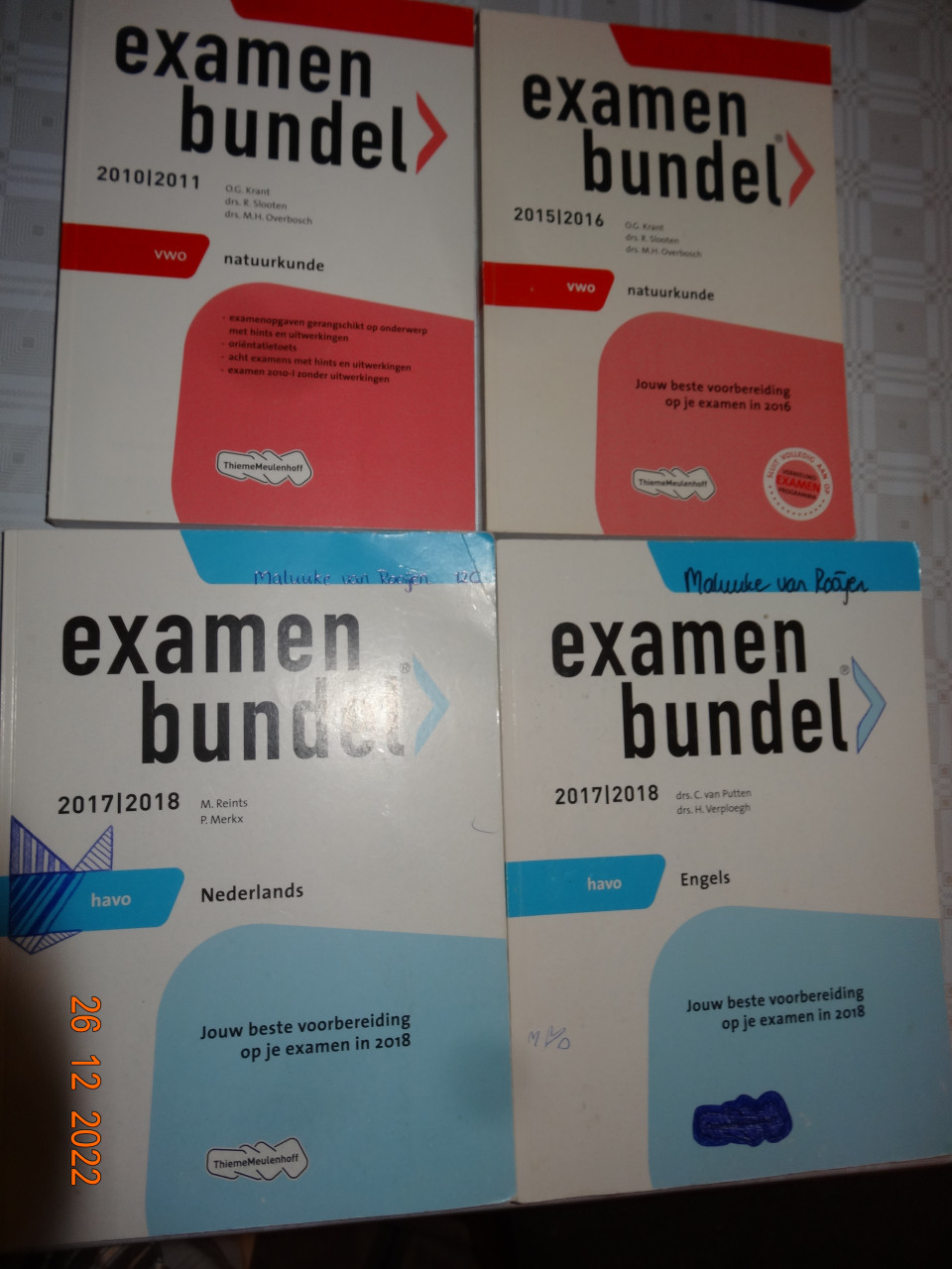 ZGAN HAVO/VWO school boeken, bieden per stuk