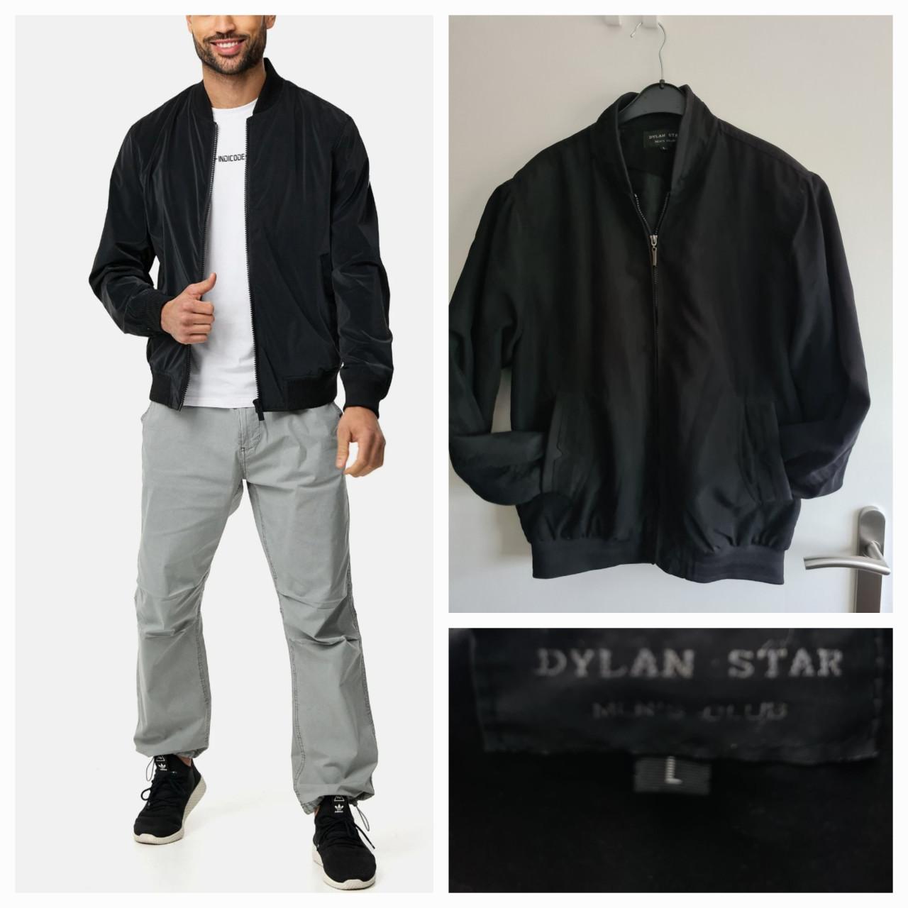 Mooi zwart gevoerd bomberjack met rits van Dylan Star Maat L