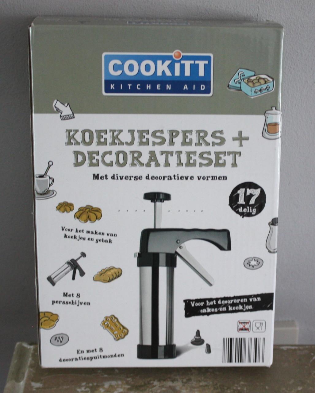 Nieuw in verpakking koekjes decoratie set