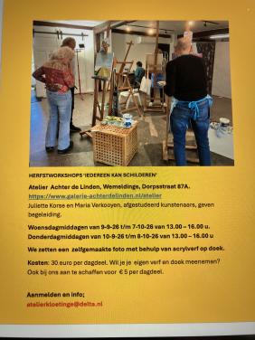 Workshop Iedereen kan schilderen