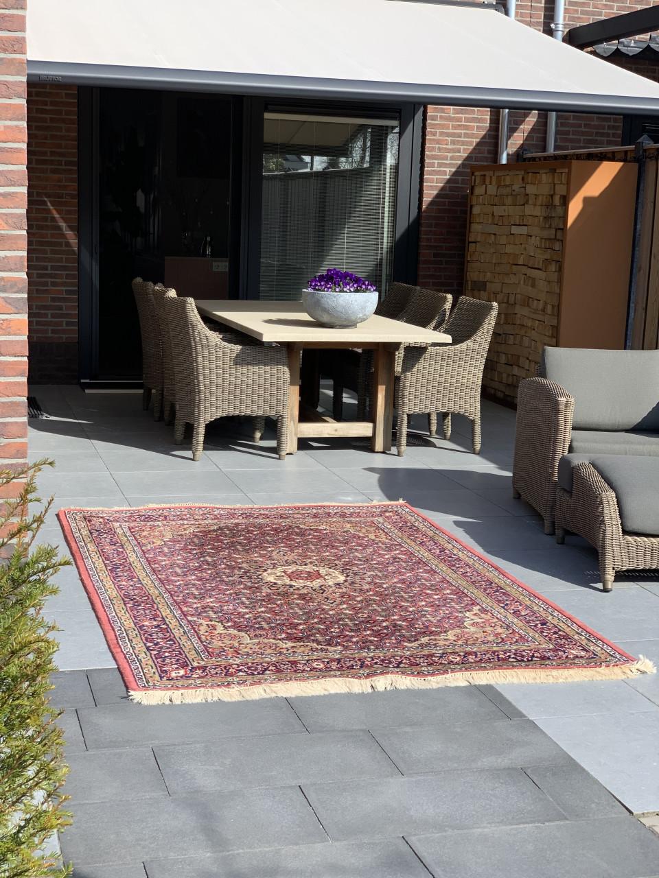 ✨Waanzinnig Mooi Kleurrijk Handgeknoopt Vintage Vloerkleed uit India✨