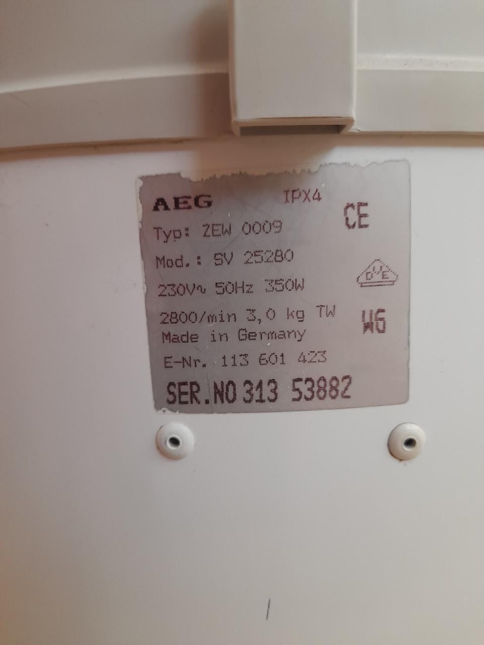 AEG Centrifuge (in goede nette staat )