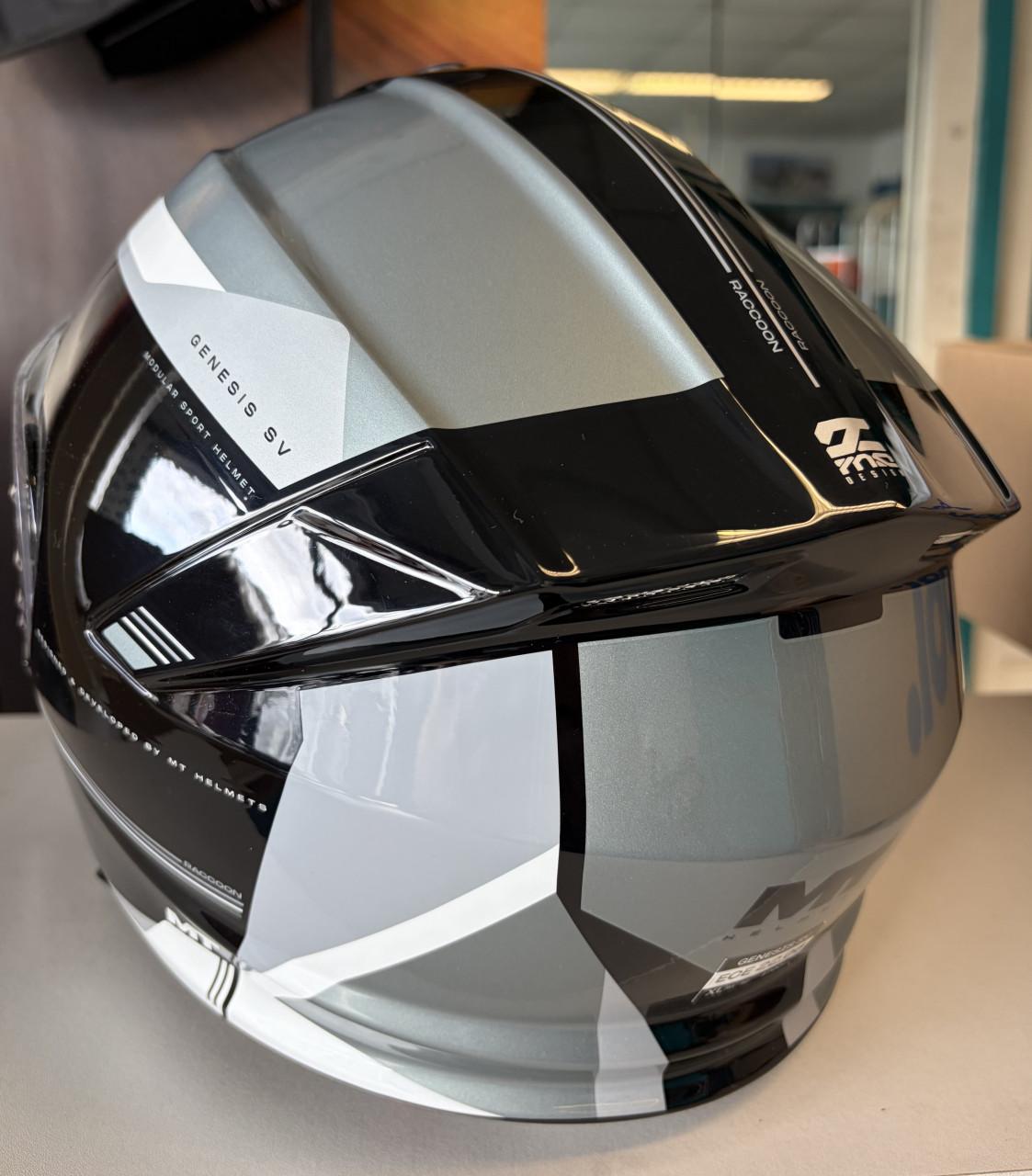 Motor helmets Genesis SV zwart/grijs systeemhelm