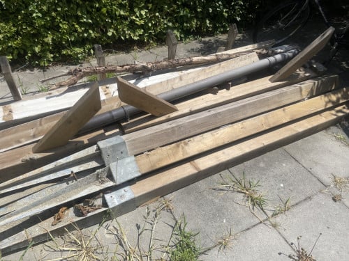 Geïmpregneerd tuinhout onderbouw veranda