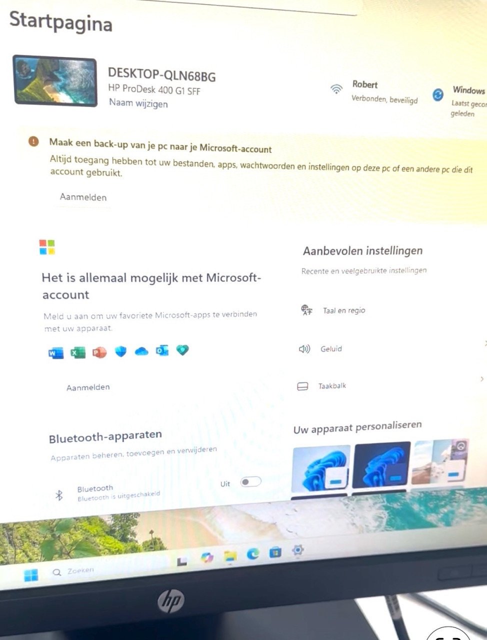 Complete set PC met Windows 11