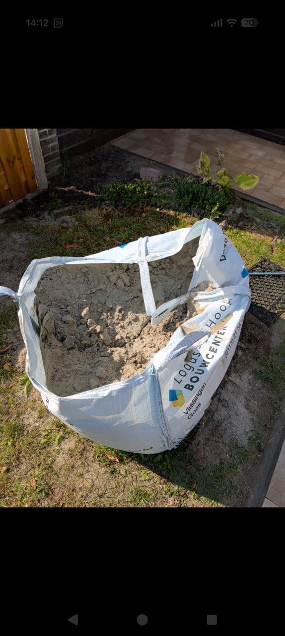 Gratis halve big bag ZAND
