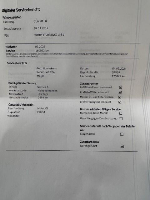 Mercedes-Benz Cla shooting brake 200 d business solution amg l panoramadak 