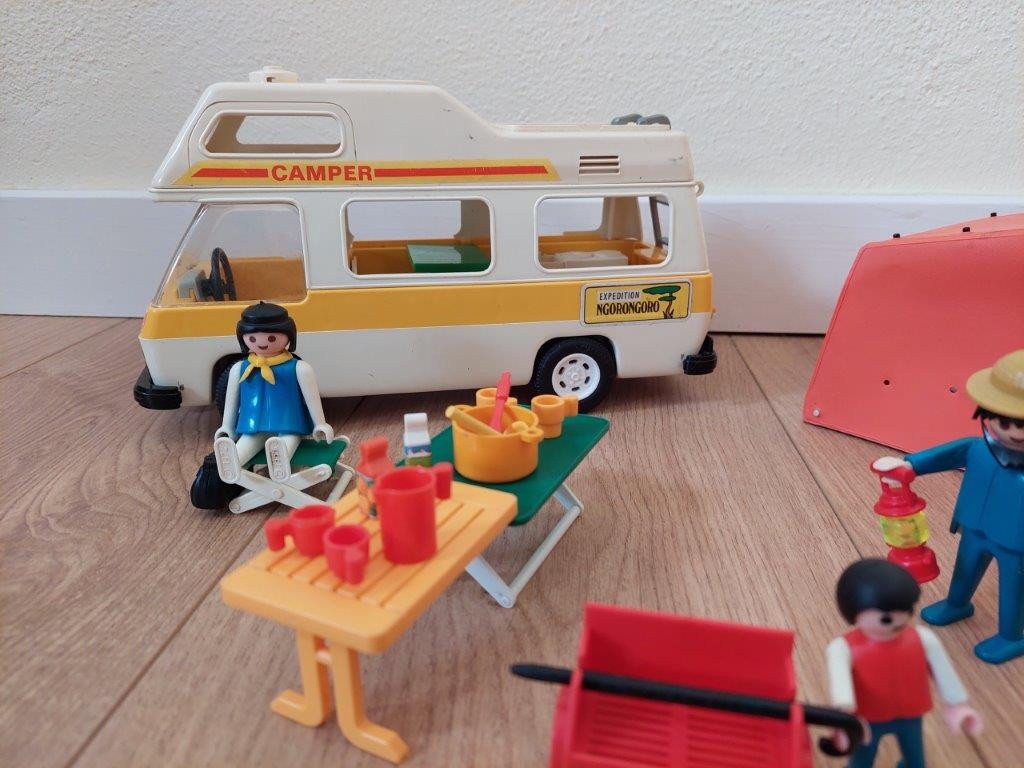 Playmobil camper en tent