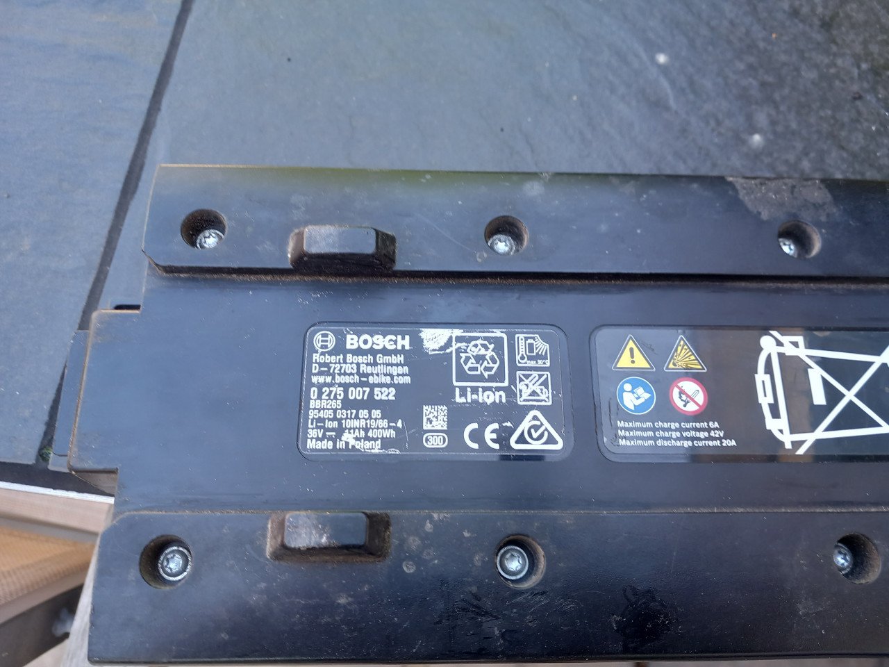 Bosch fiets accu 400 watt