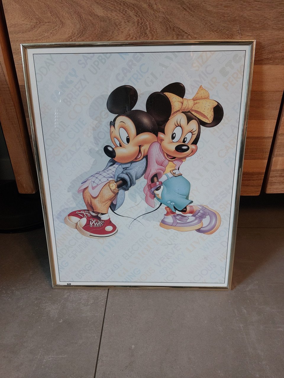 Schilderij Mickey en Minnie