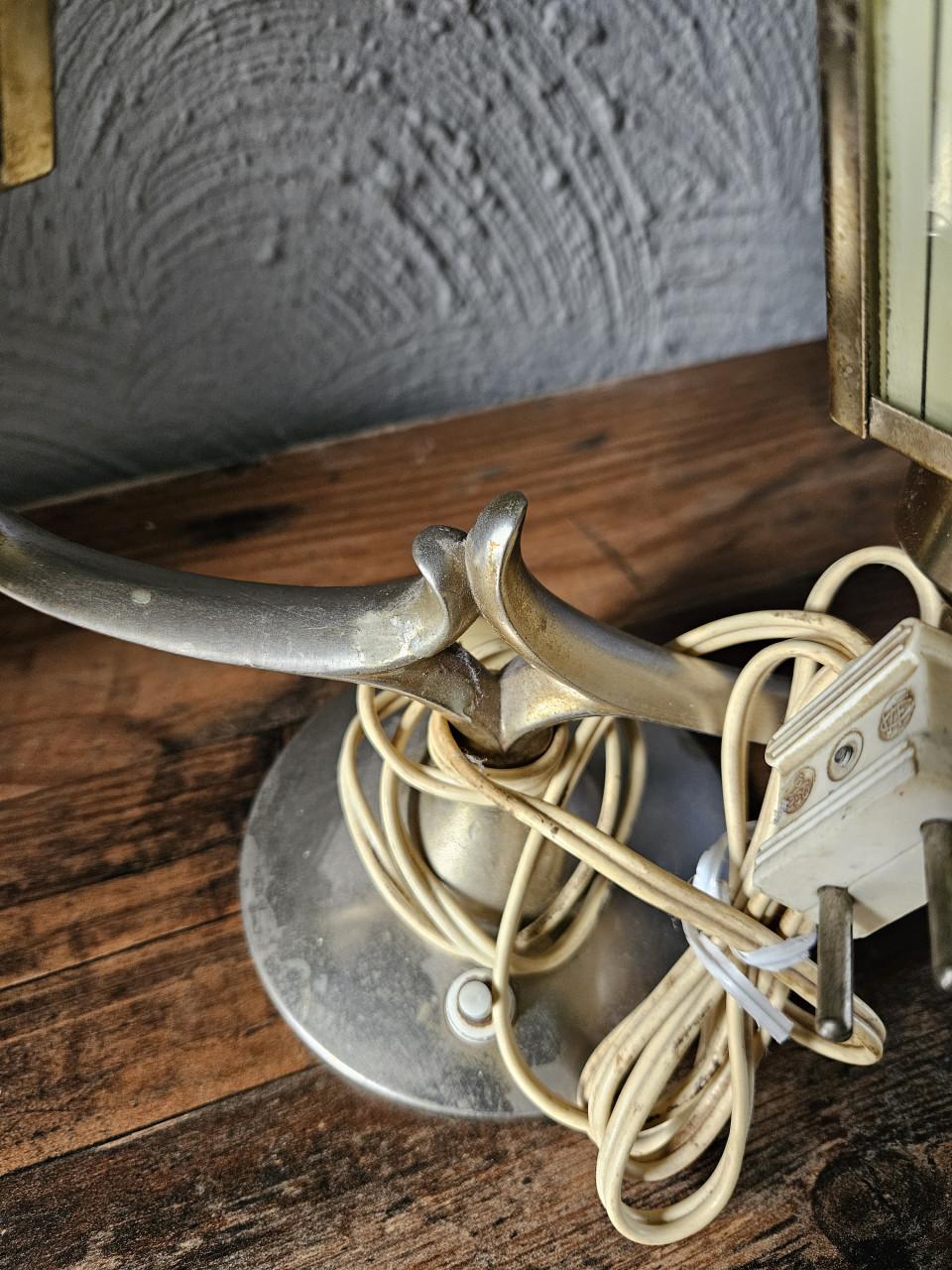 Antieke jaren 60 lantaarn tafellamp puntgaaf item